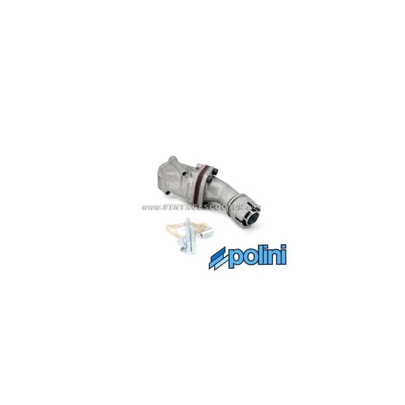 Pipe admission a clapets POLINI Vespa 50-125 Primavera Diametre 19mm Pipe admission a clapets POLINI Vespa 50-125 Primavera Diametre 19mm